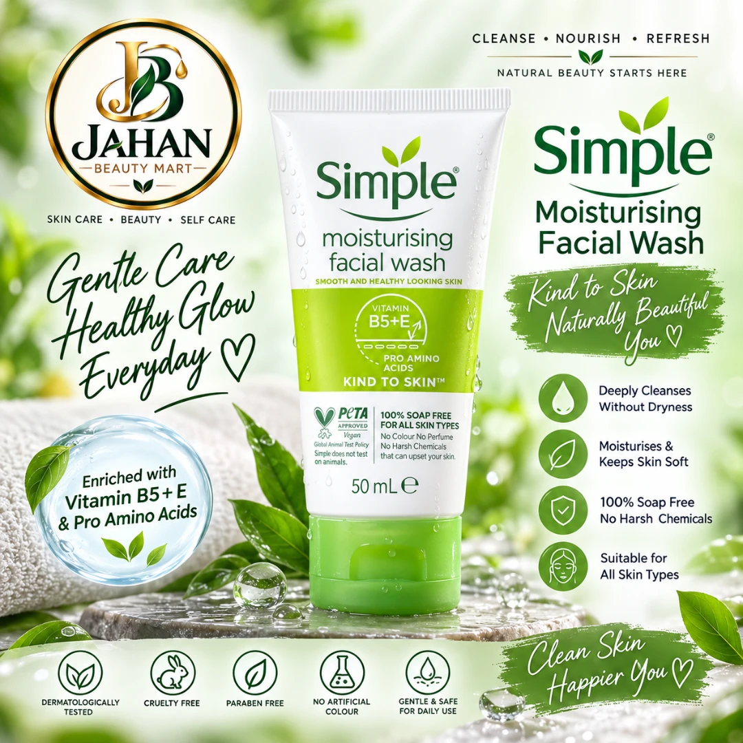 Simple Moisturising Facial Wash – 150ml