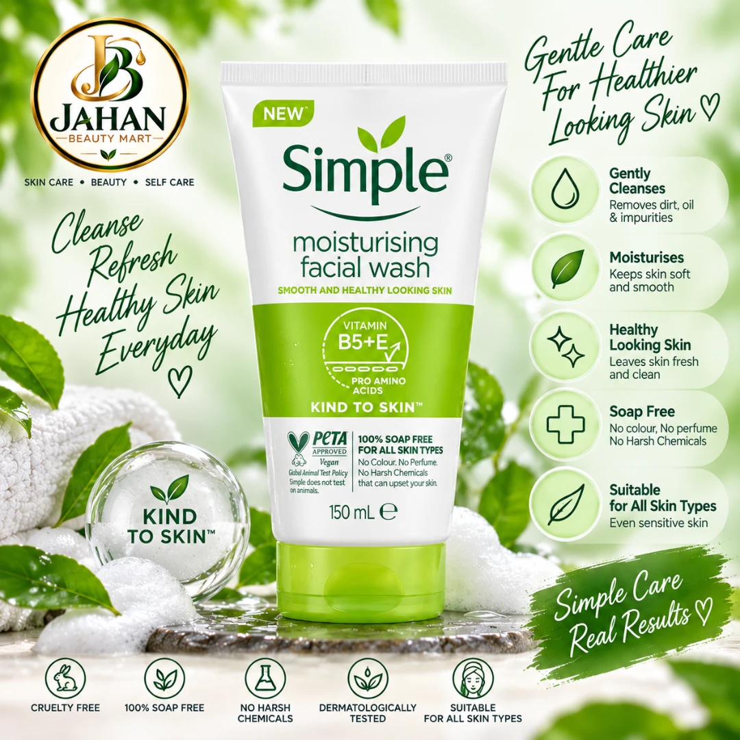 Simple Kind to Skin Moisturising Face Wash – 150ml