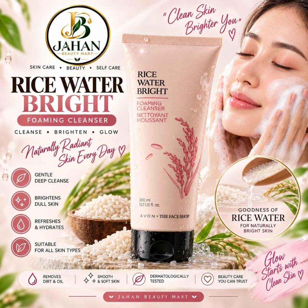 The Face Shop Rice Water Bright Foaming Cleanser 300ml