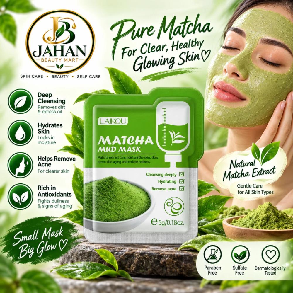 LAIKOU Matcha Mud Mask 5g Single Piece