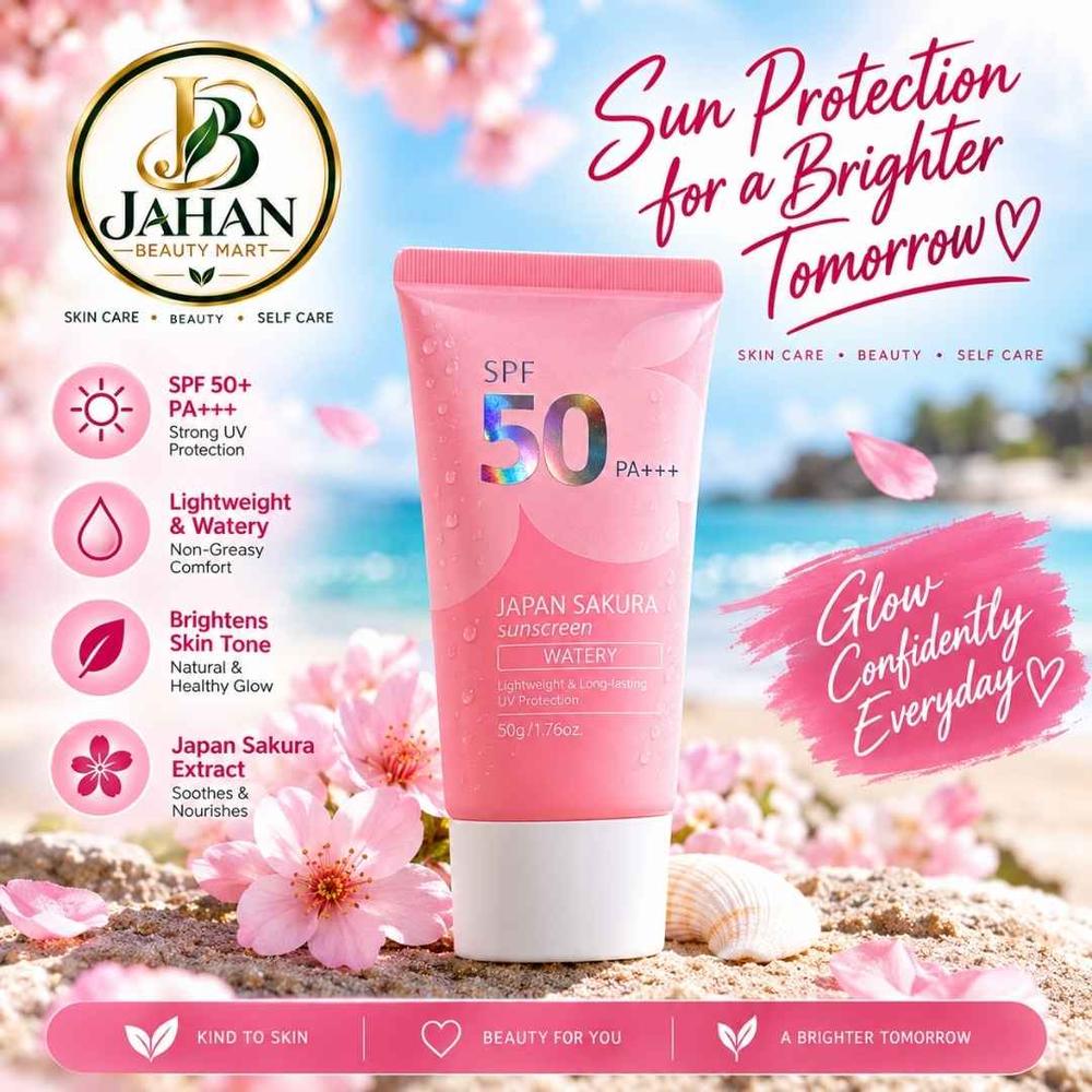 Japan Sakura Sunscreen, SPF50++ (50 gm)