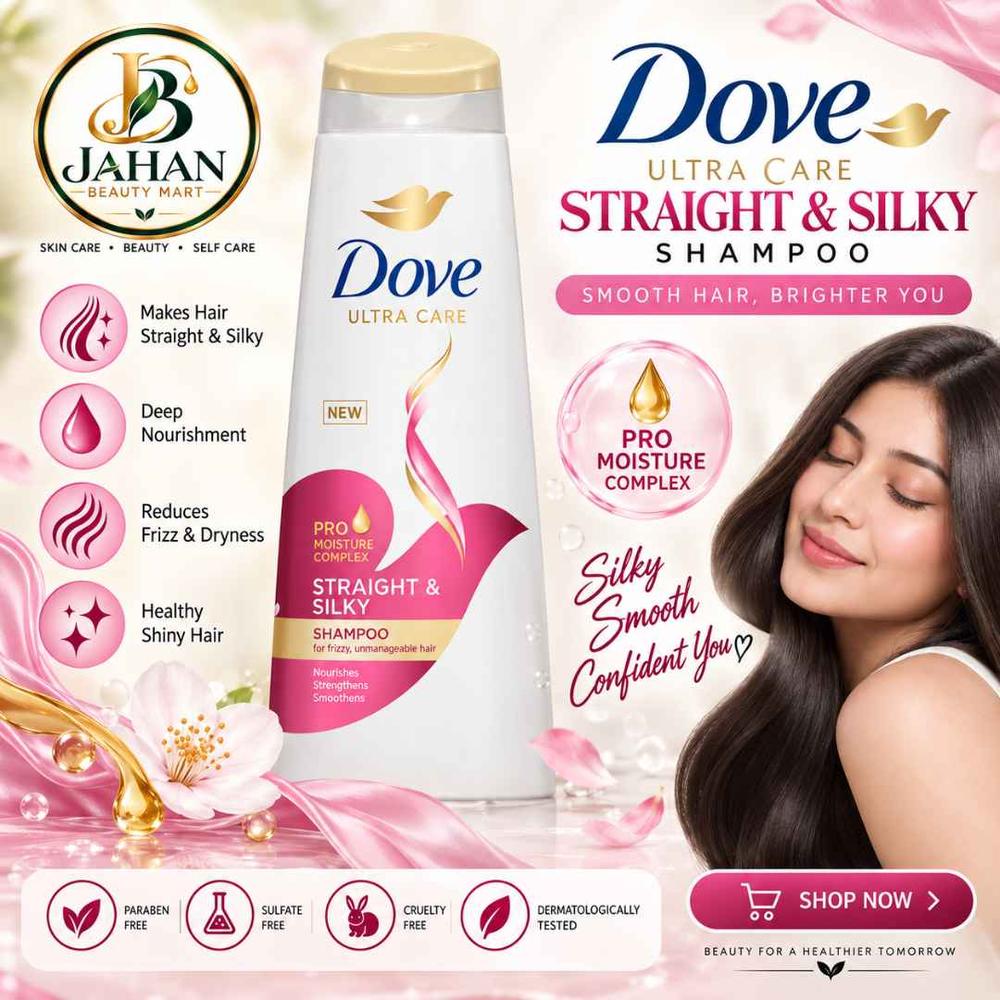 Dove Ultra Care Straight & Silky Shampoo 330ml